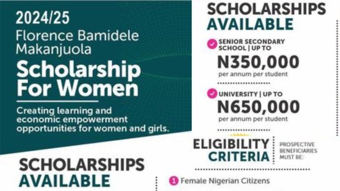 2024 Florence Bamidele Makanjuola Scholarship (FBM) For Only Nigerians